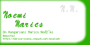 noemi marics business card